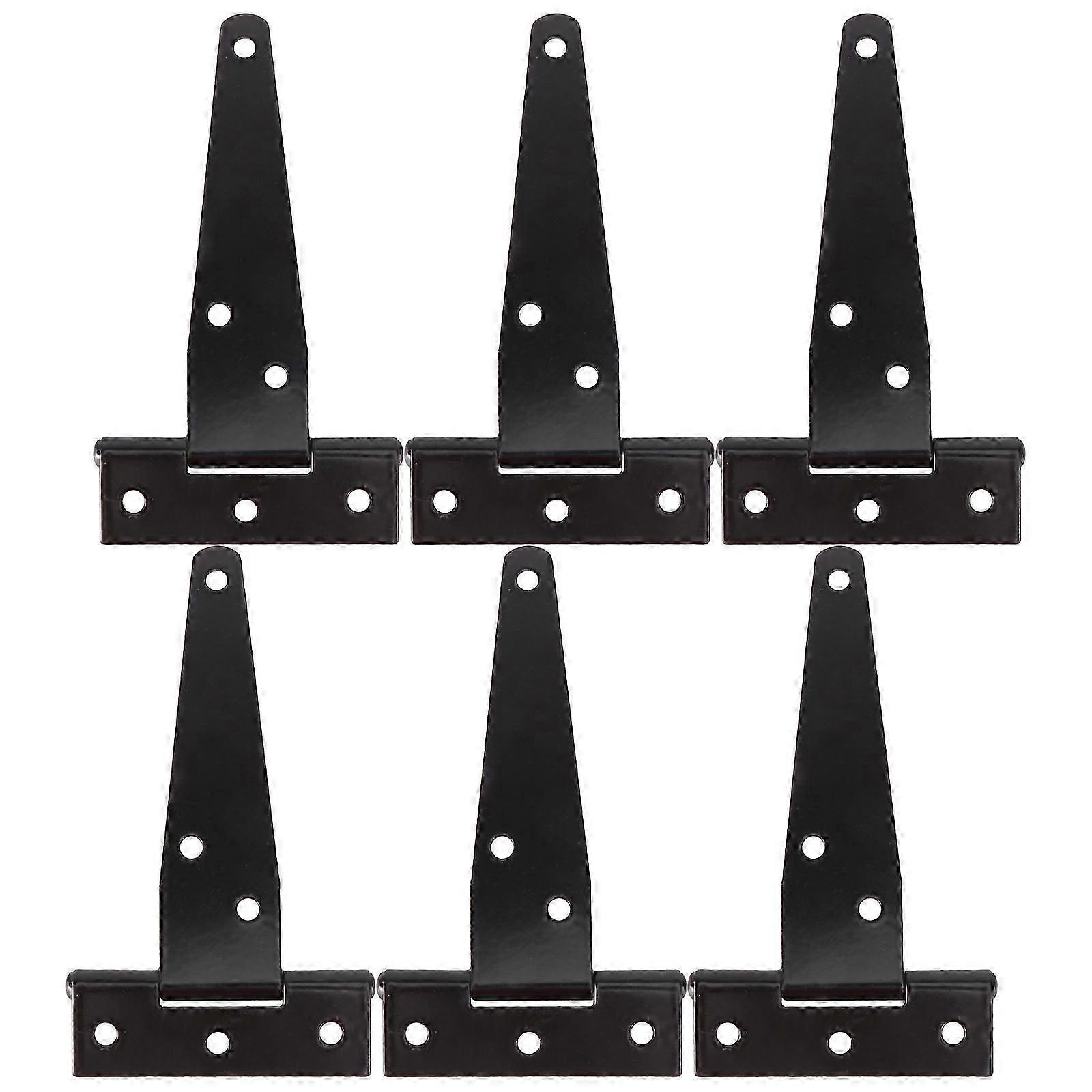 6 PCS Black Self-Closing Cabinet Hinges for Kitchen Decor
