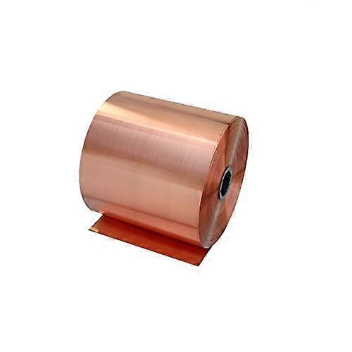 Messingplatten 1m Red Copper Sheet T2, Copper Strips, Thickness 0.01-0.5 mm, Width 100 mm, Good Machinability