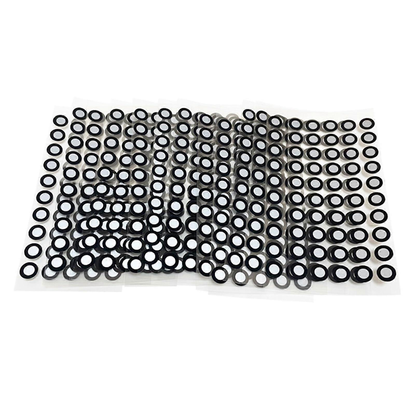 1000 Points 3D Scanning Markers for Optical Tracking, 3mm Inner & 6mm Outer Black Adhesive Dots for Precise Diffuse Reflection