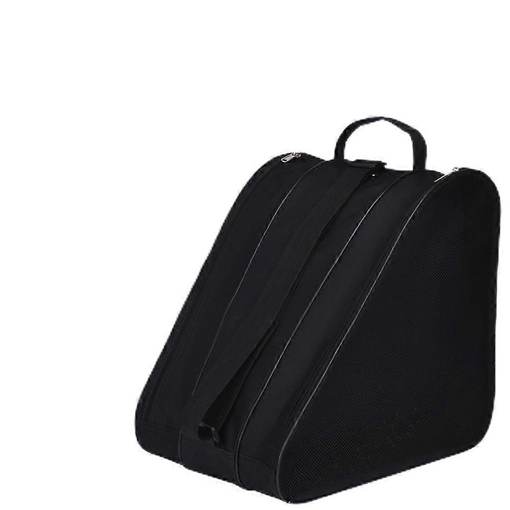 Breathable Thick Figure Skating Bag with Side Mesh Pockets, Ice Skate Storage Bag