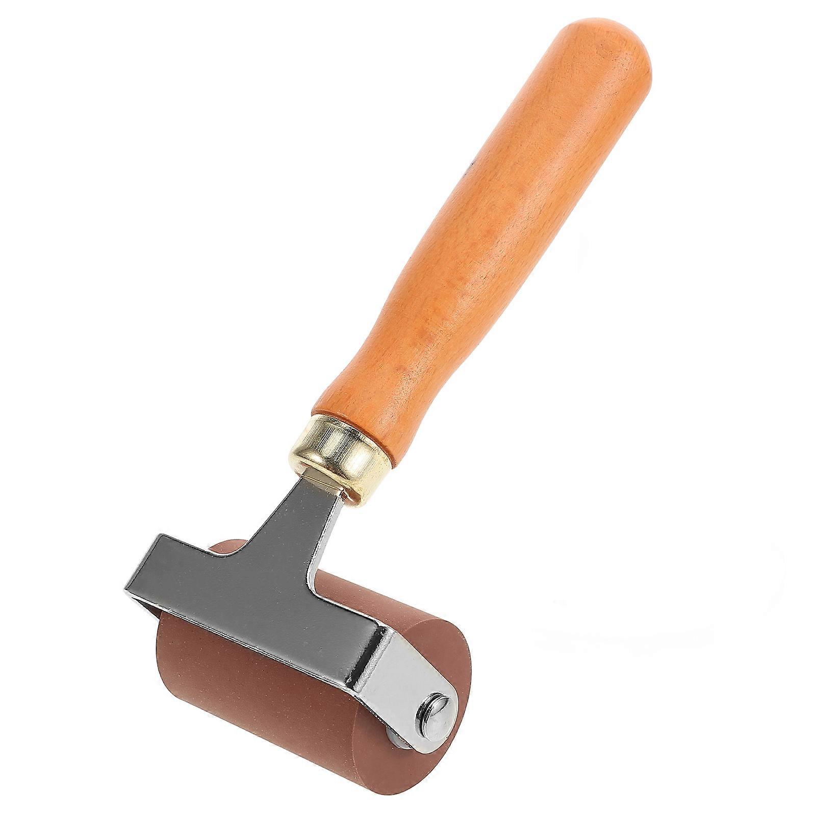 Printing Tool Printmaking Projects Rubber Printing Roller Students 5cm Width Stainless Steel Craft Roller Tool 1Set