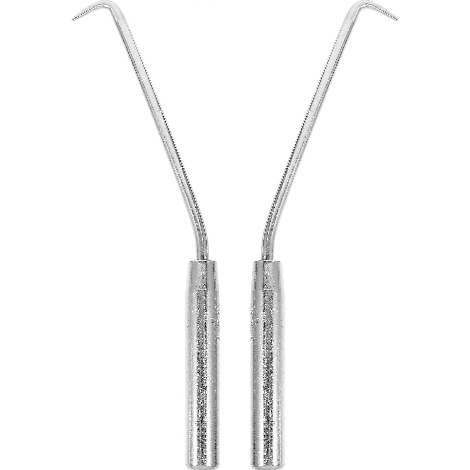 Fence Hook Garden Tool Hooks For Tying Wire Steel L-Shaped Utility Hooks 2Pcs