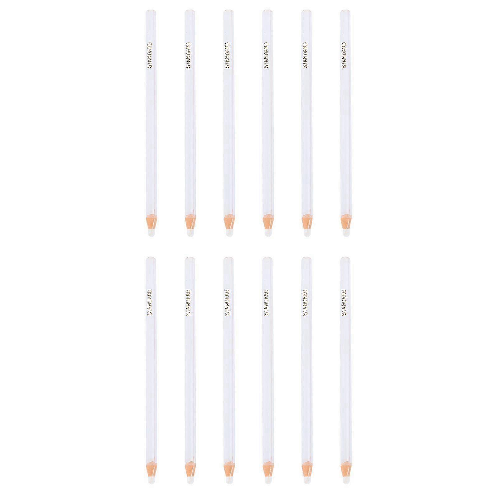 1 Box Peel-off Wax Pen Roll Paper Point Pen Trimming Thread Machine Sewing Pen Multi-purpose Marker Pen for Various Uses (White)