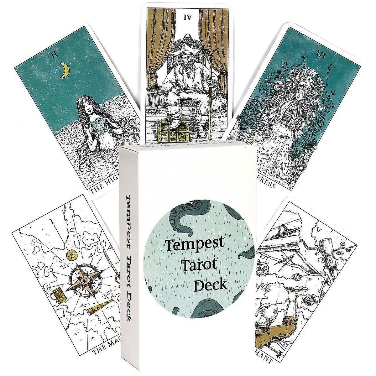Tempest Tarot Deck: Ocean Tarot Cards for Beginners & Reading