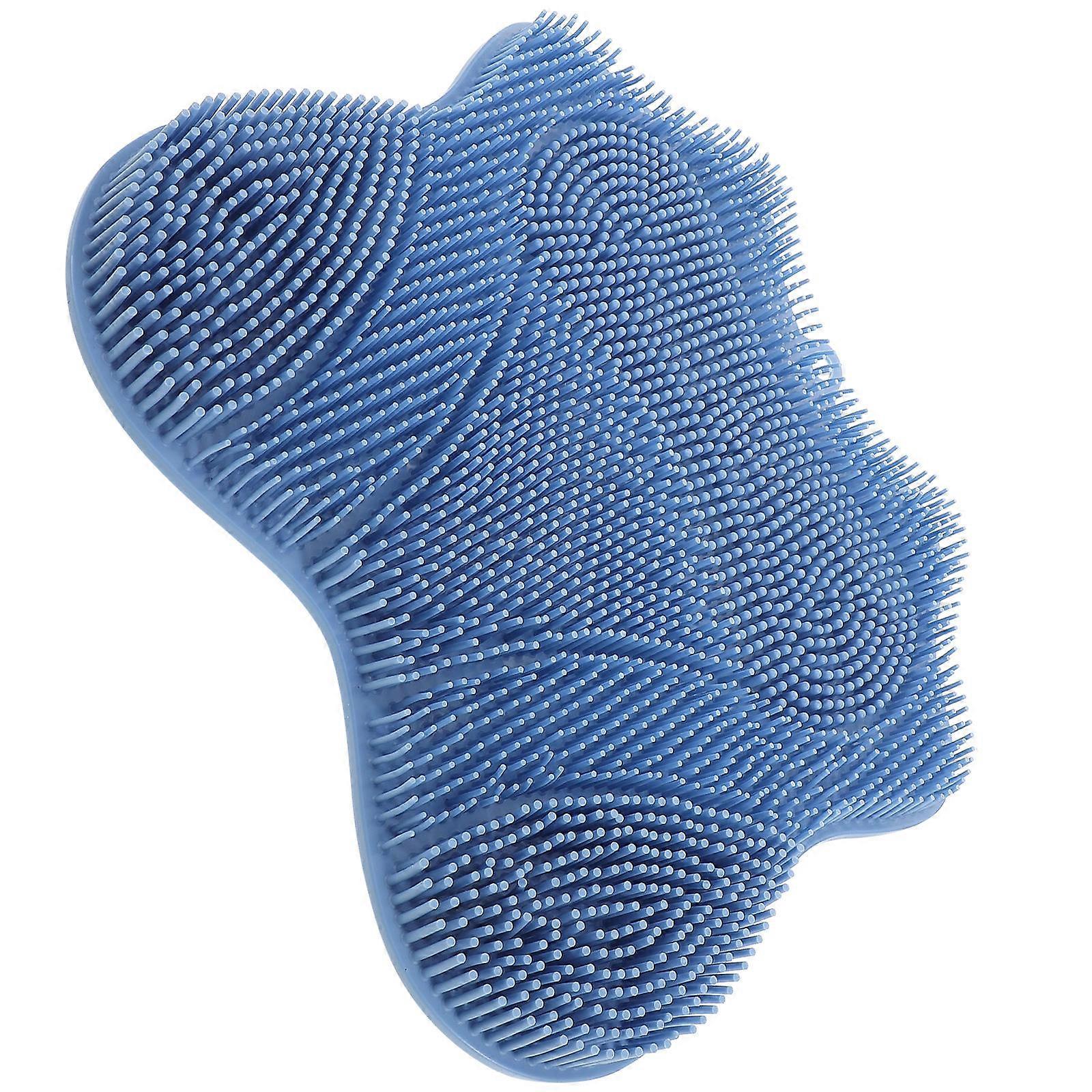 Back Scrubber Wall Mounted Silicone Mat for Shower Multi Function