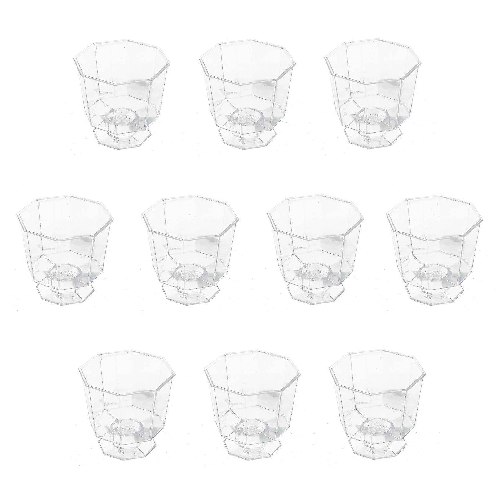 Creative Ice Cream Cup for Kitchen Use Transparent Material 10pcs