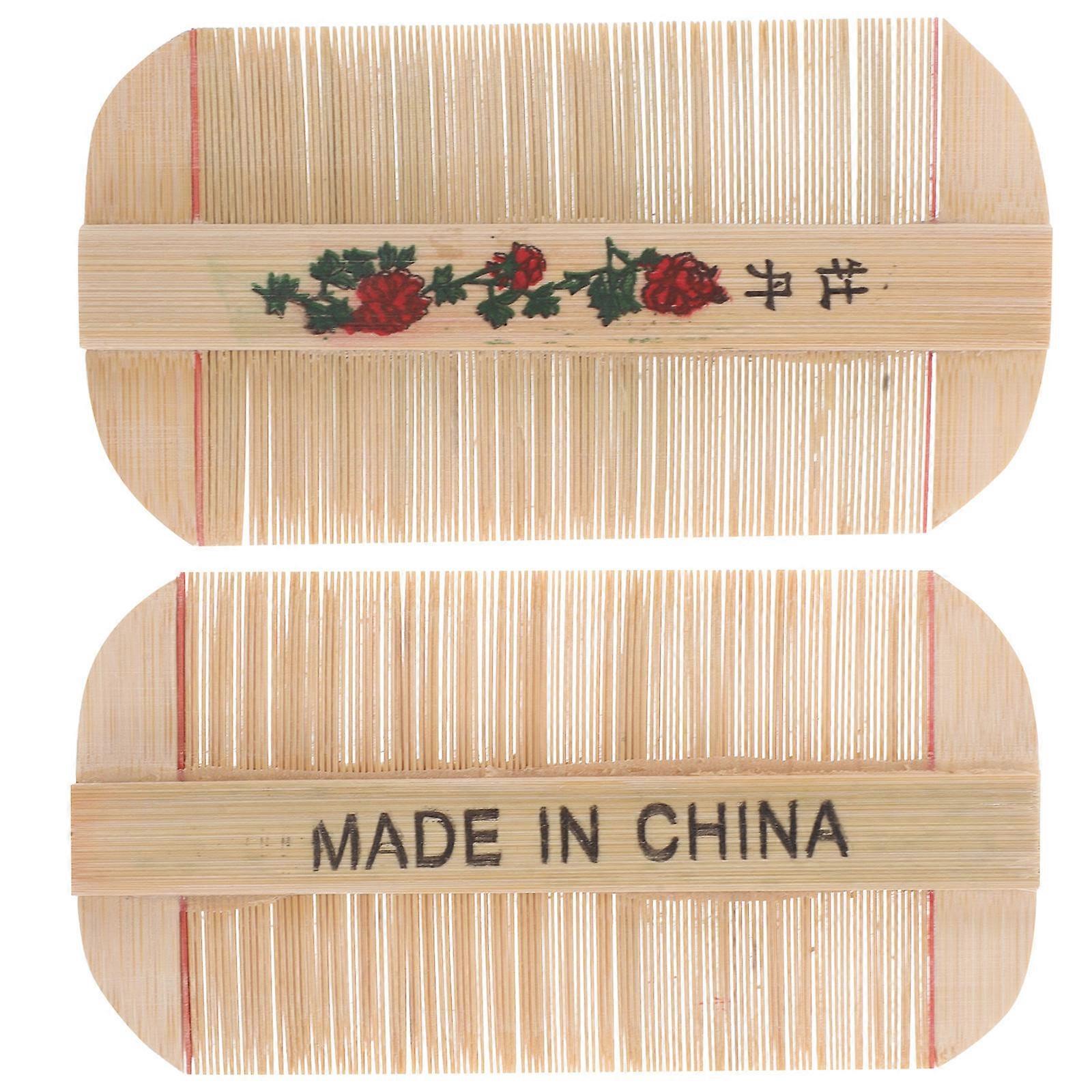 Bamboo Fine Tooth Comb for Women – Ultrahigh Density Teeth for Dandruff Removal, Compact Scalp Massage Tool with Space Saving Design