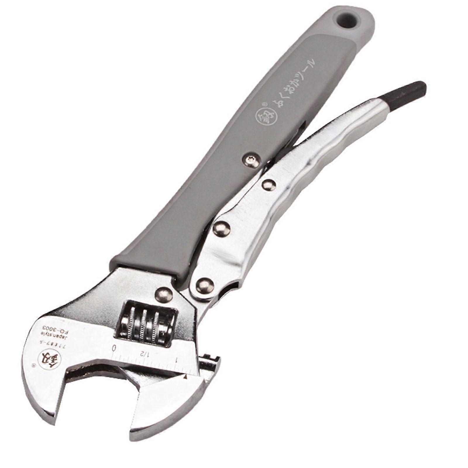 Large Opening Adjustable Wrench Adjustable Sliding Key 10 Inch for Household Car  Tools