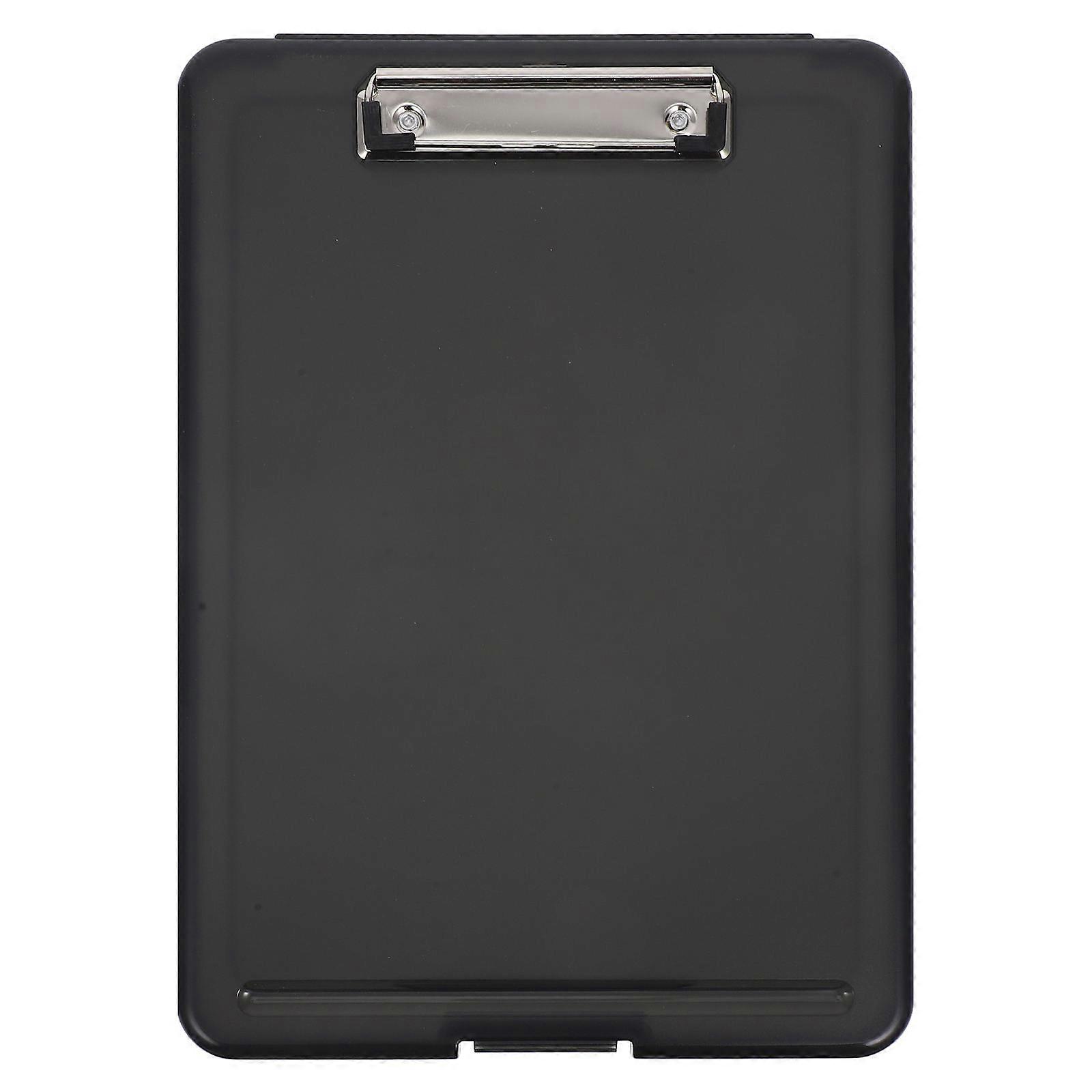 Clipboard Document Box Heavy Duty Storage Compartment For Home Office A4 Size 1Pack