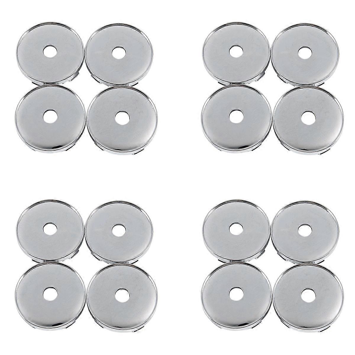 Set Of 4 Chrome Wheel Center Hub Cap Universal Car Plastic 60mm