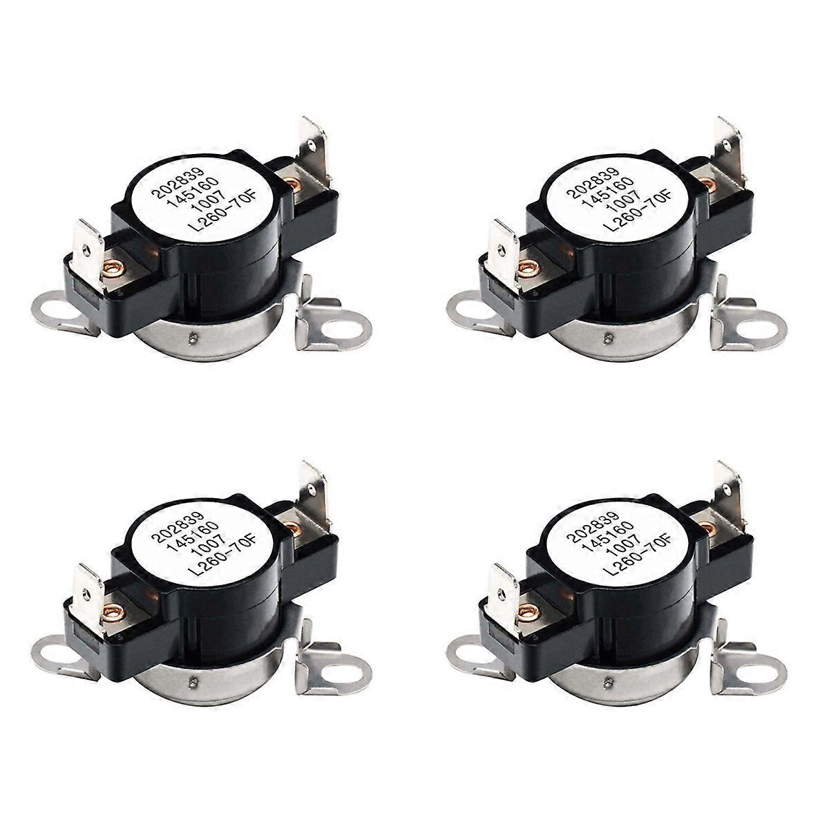 4X 3204267 Dryer Thermostat Replacement Part for Dryer- Replaces 508516 73204267 AP213147