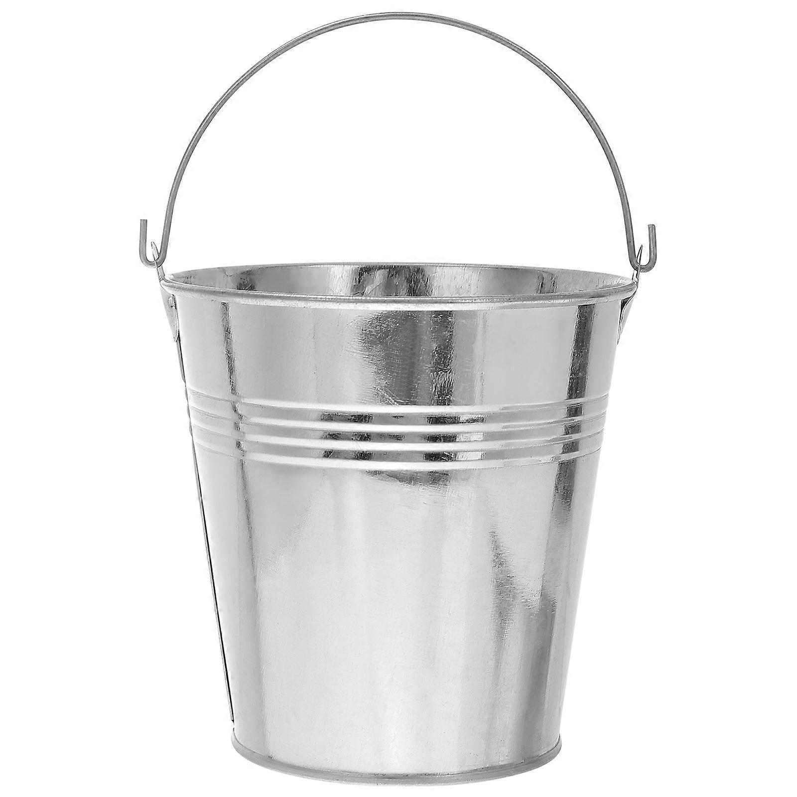 Creative Mini Ice Bucket Metal Buckets For Party Portable Square Shape 1Pcs