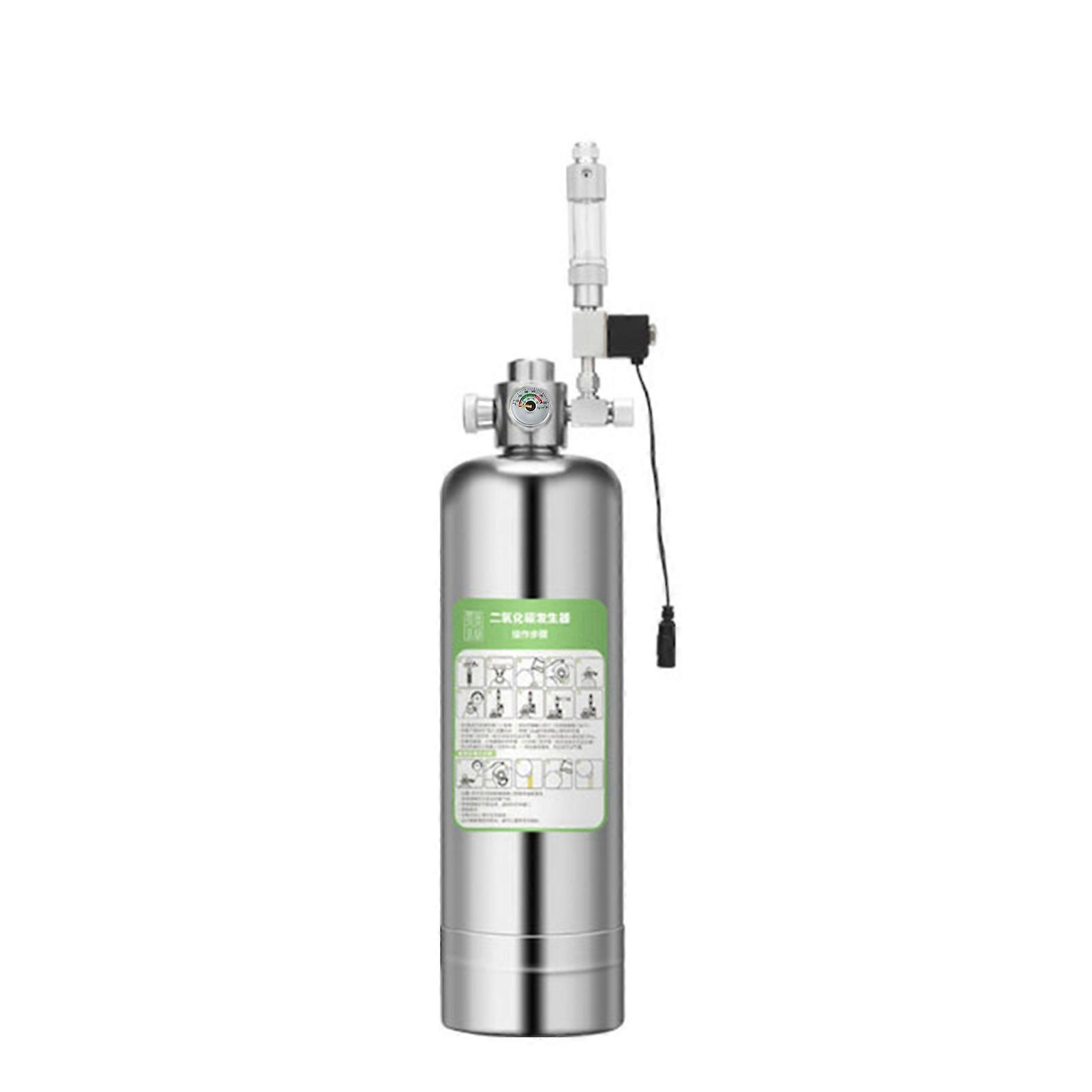 Aquarium CO2 Generator System Carbon Dioxide Reactor Kit with Solenoid Valve Bubble Counter for Aquarium Plants