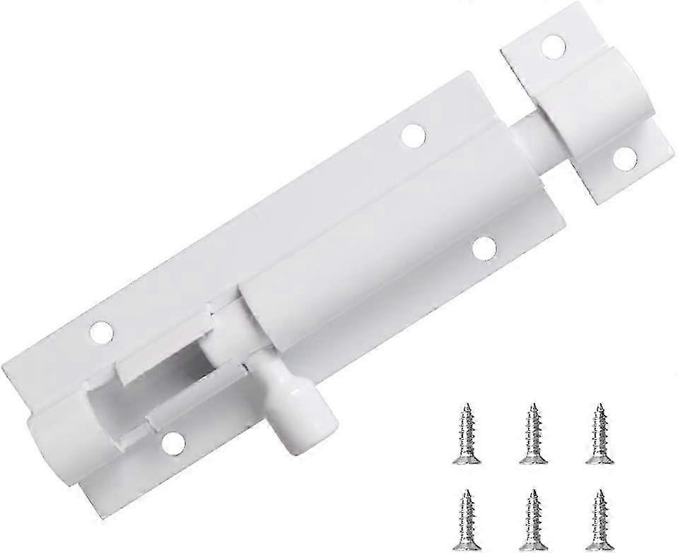 1st 3 i bultar Security Slide Latch Lock Barrel Bolt Stark aluminiumlegering -