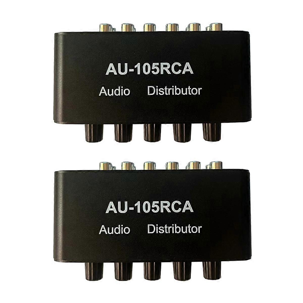 AU-105RCA Audio Distributor 1 Input 5 Output for Volume Controls