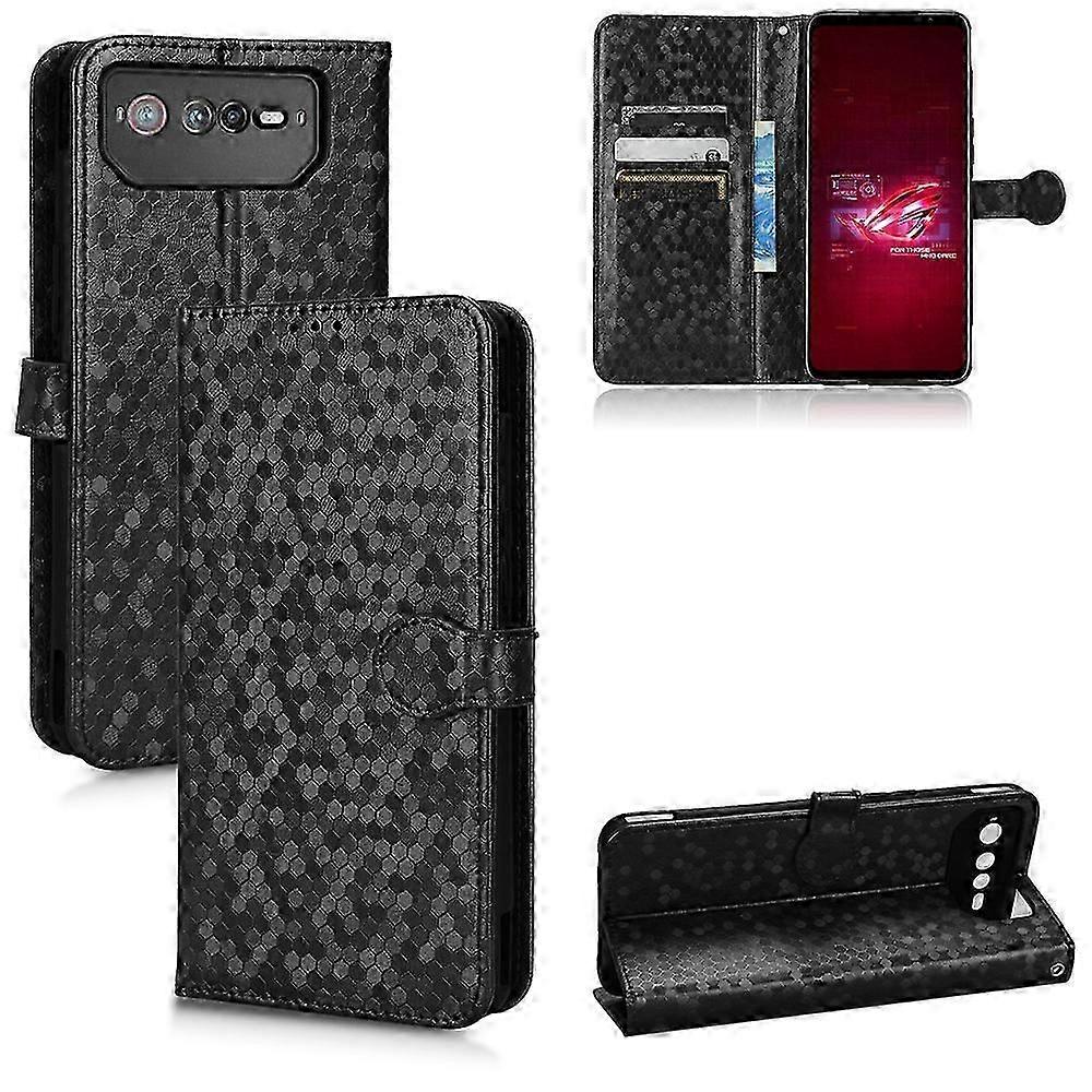 Compatible with Asus ROG Phone 6 Folding Wallet Case with 3 Card Slots Stand Function PU Leather Cover
