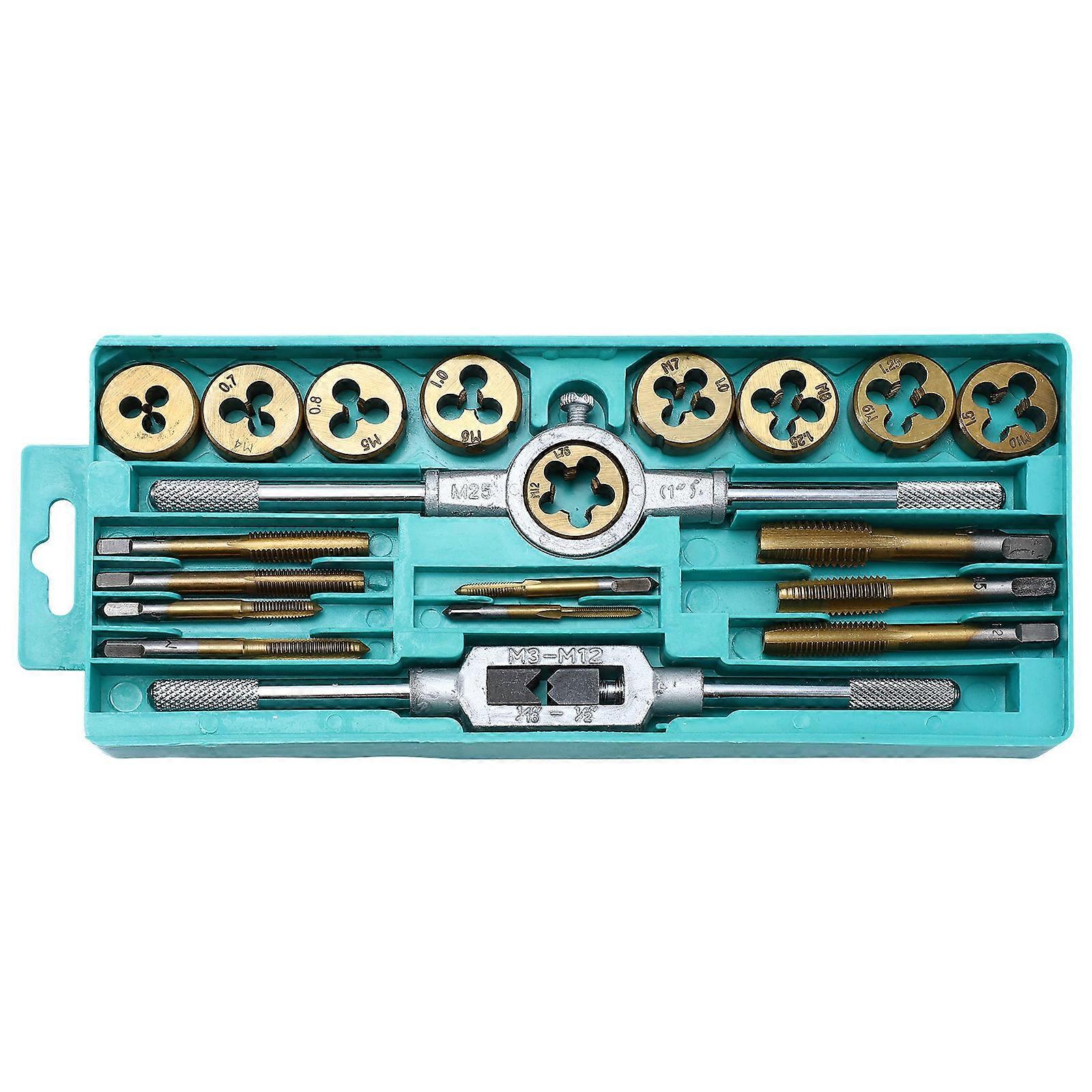 Die Tapping Tool Set Metric Tap Die Set Threading Tools Alloy Steel Hand Threading 1Set