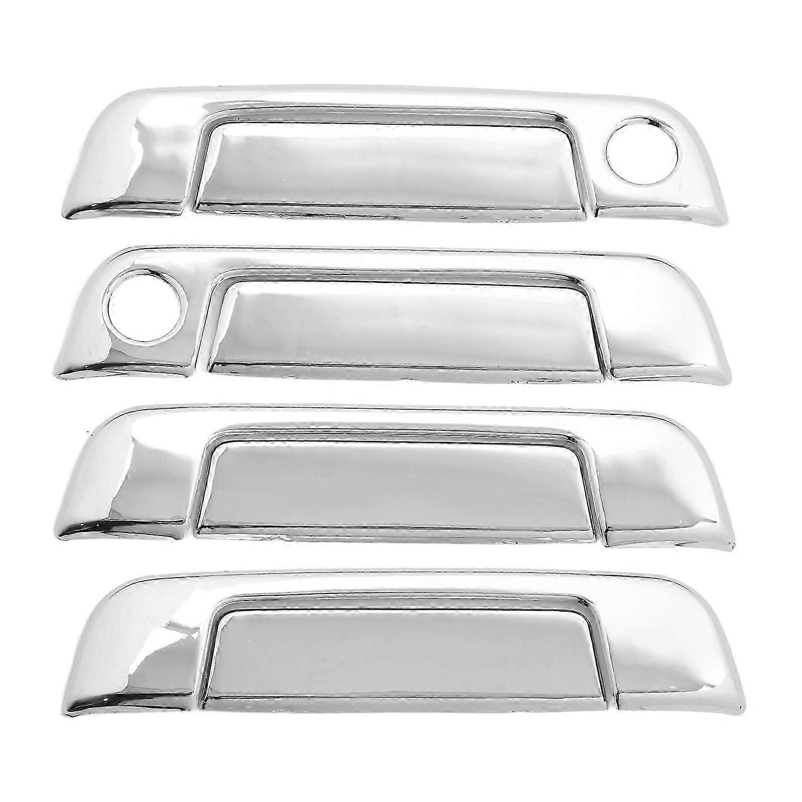 4 Sets Exterior Door Handle Cover ABS Chrome Weatherproof Replacement for E32 E34 E36