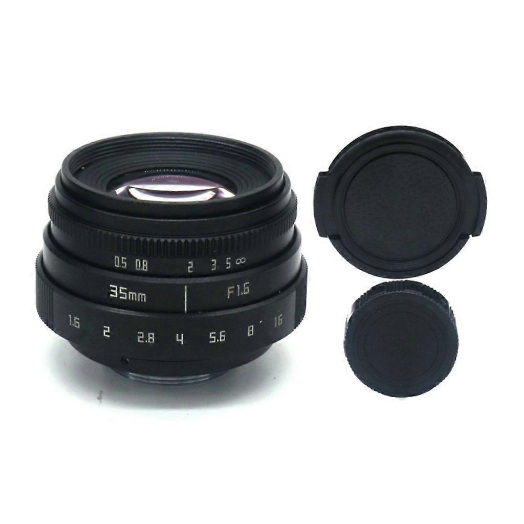 Large Aperture 35mm f1.6 C-Mount CCTV Camera Lens Replacement for M4/3 Mount Camera Adapter