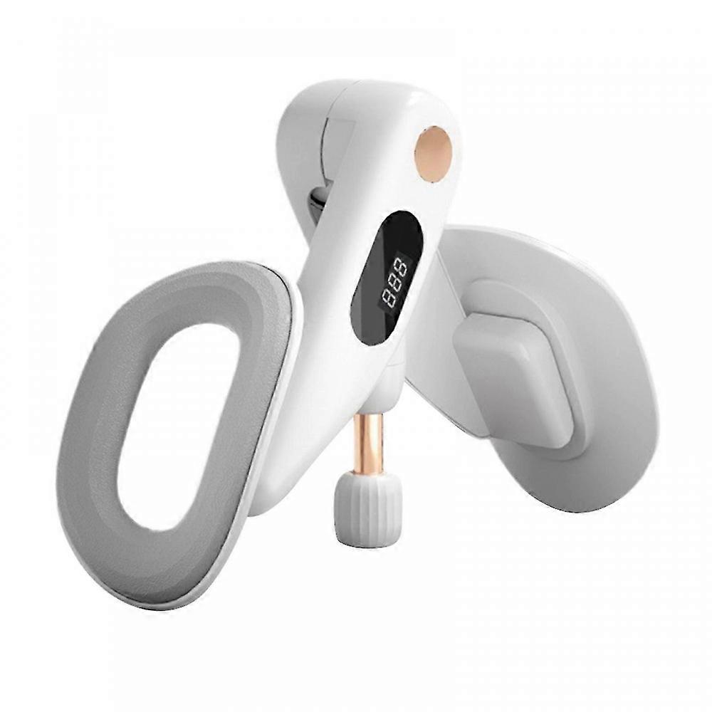 (Grey)Thigh Exerciser, Inner Thigh Exercise Equipment with Counter