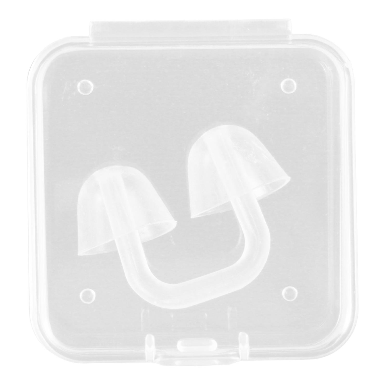 Swimming Nose Clips Comfortable Swim Nose Plug For Kids Transparent 3.30X2.30X1.30CM Prevent Water Entry 1Set
