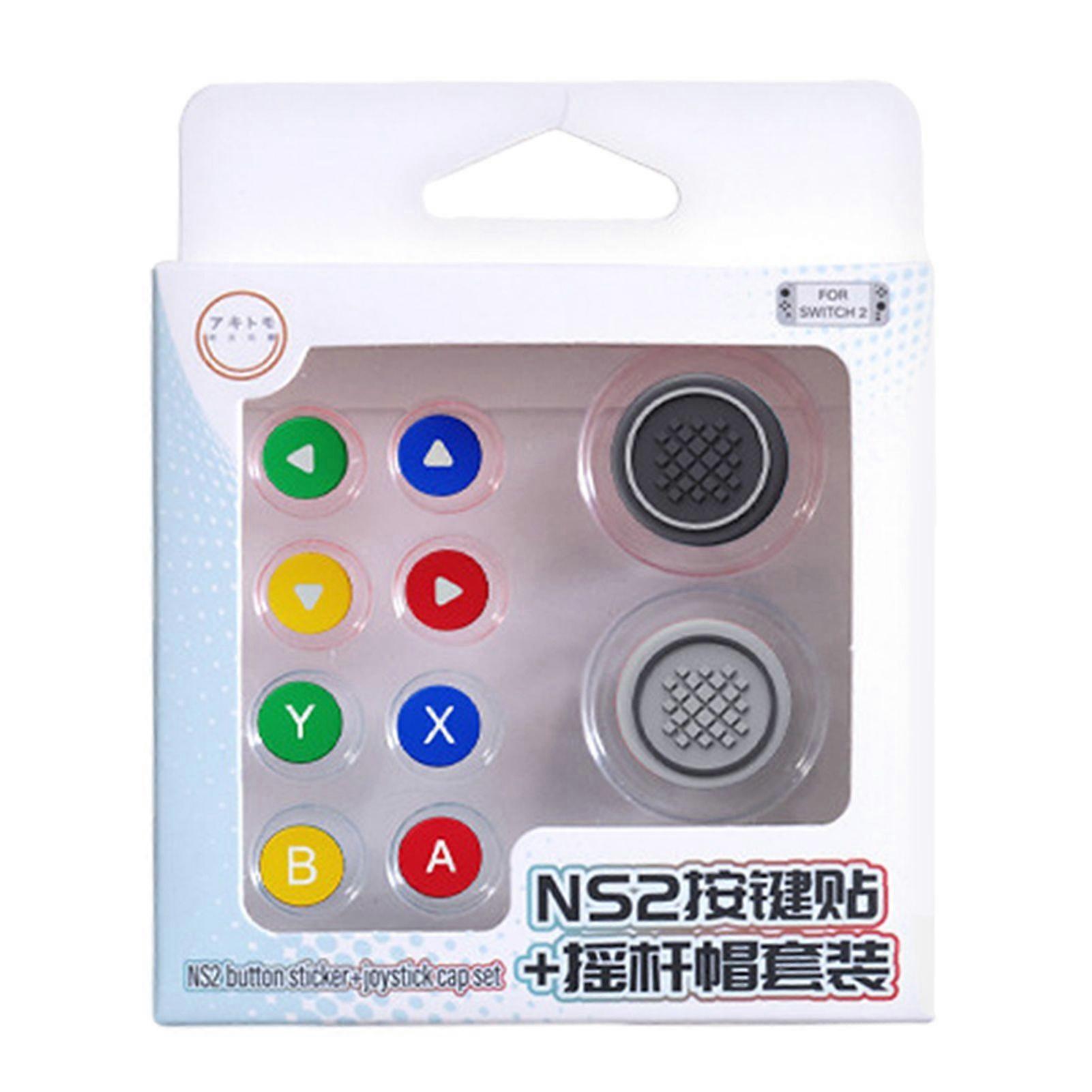 Soft Silicone Button Cap for Switch 2 Silicone Button Covers Thumb Grip Set Anti-Slip Button Covers Joystick Cap