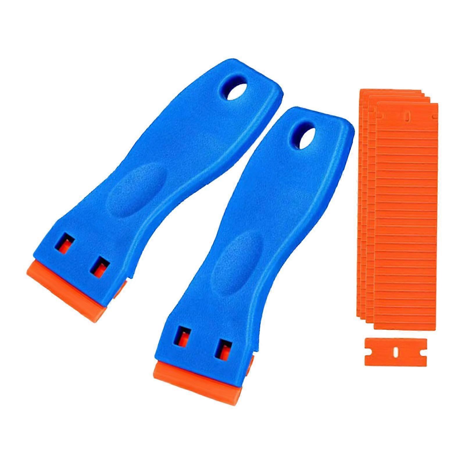 Glass and Tile Scraper Set 4-Piece Kit Multi-Surface Cleaning Tool for Glass and Tile Surfaces