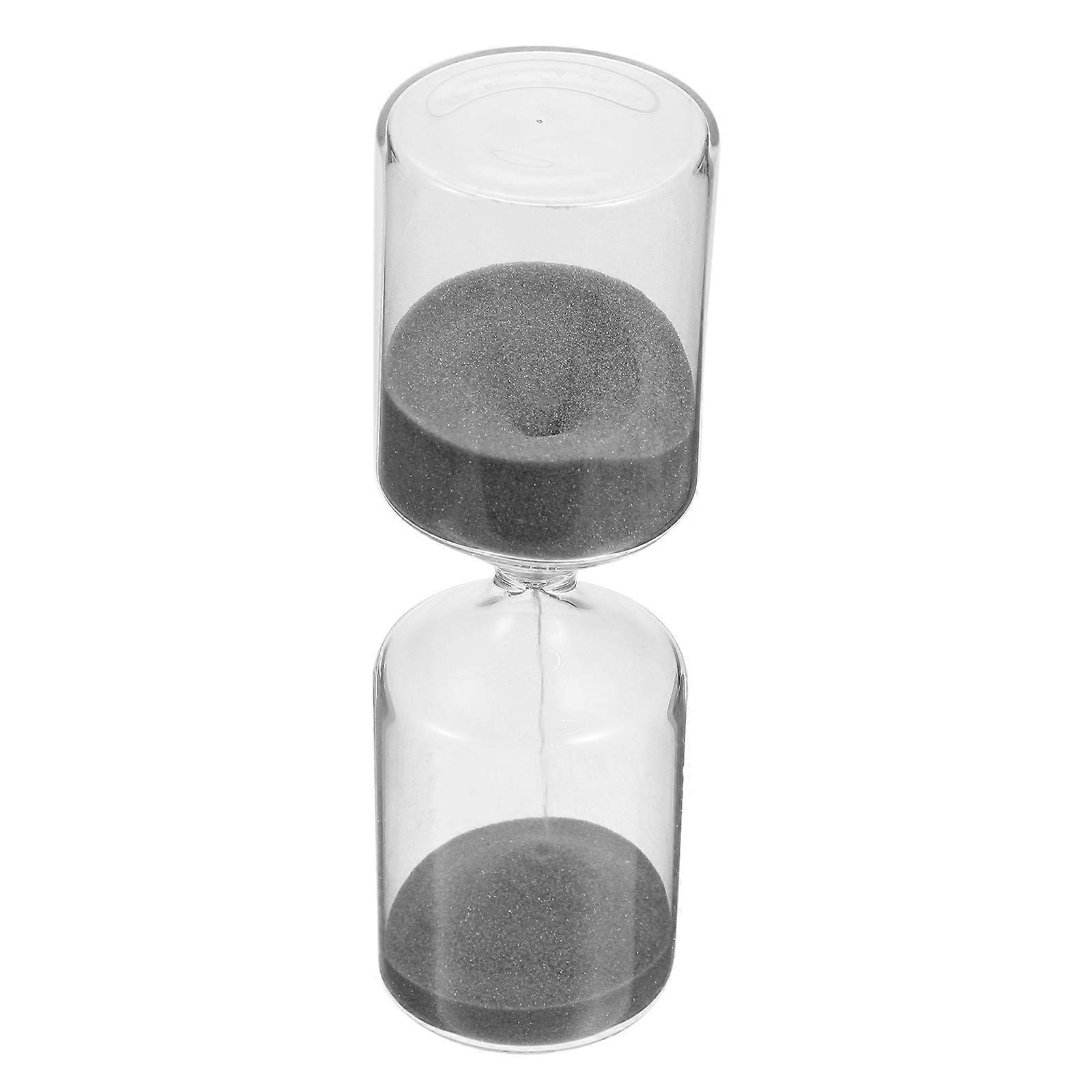 Unique Hourglass Timer Home Decoration Black 15X4.5X4.5CM Perseverance Exercise 1Pcs