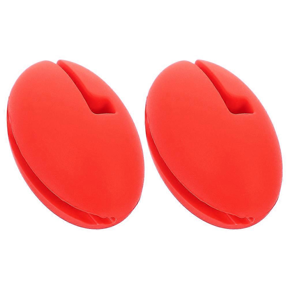 Thermometer Clip for Pot Red Silicone Measurement 2Pcs