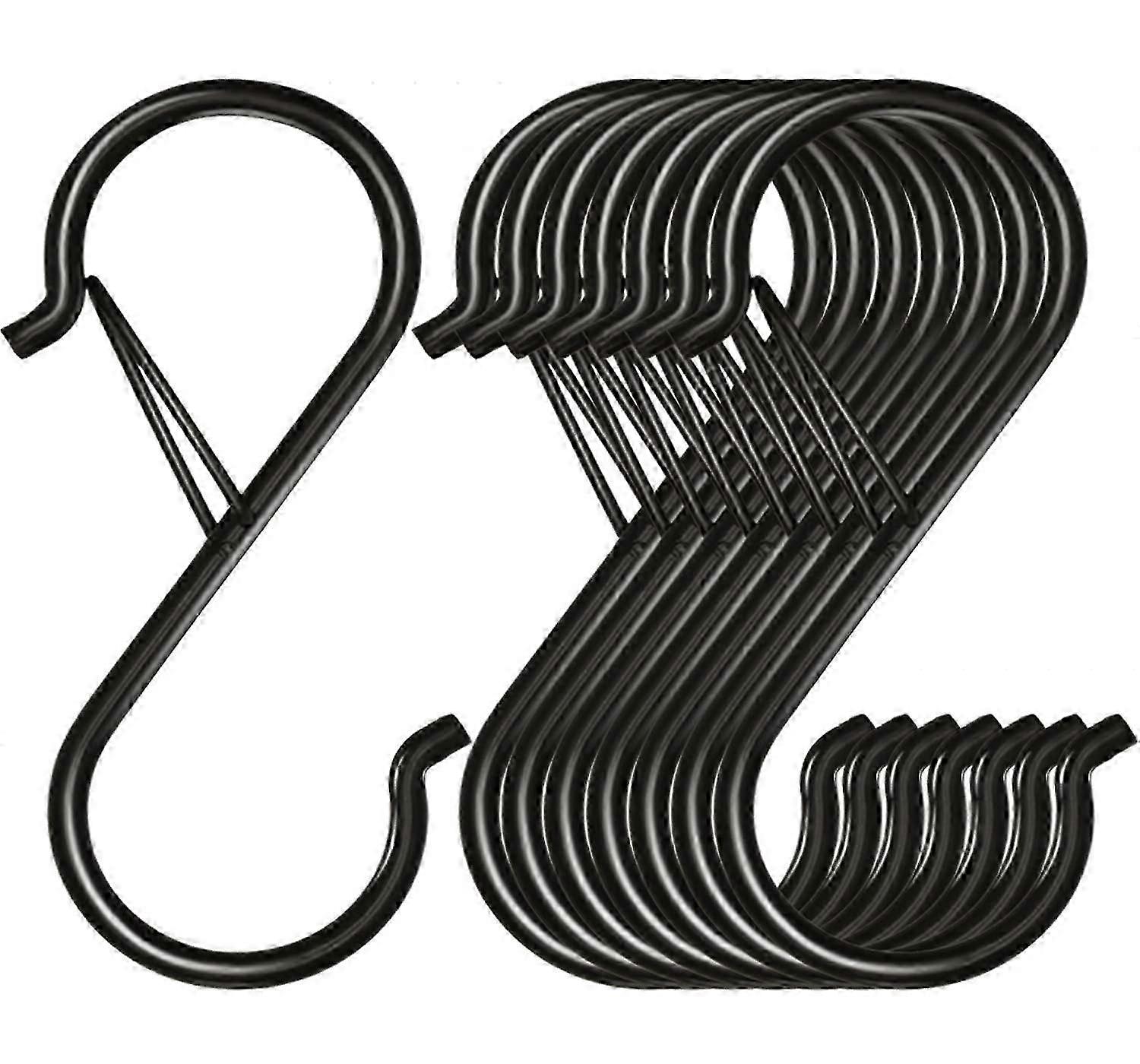Set of S Hooks for Hanging Plants and Clothes 35 Inches