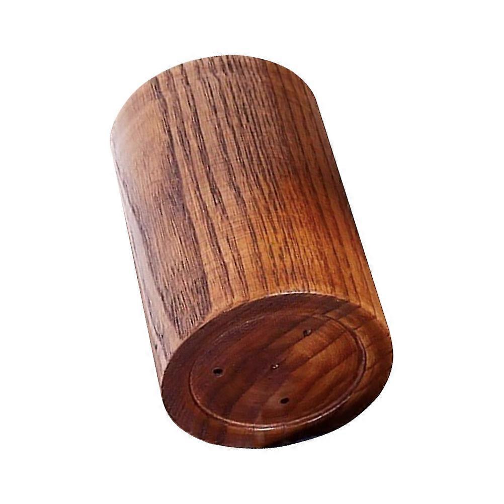 Wood Chopstick Box Round Shape Storage For Cutlery And Pens 1Set