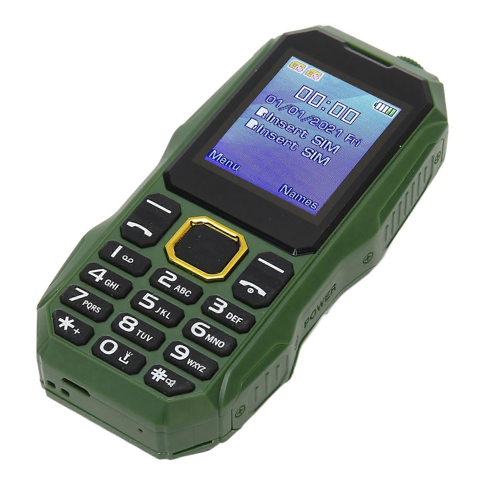 נעול בכיר טלפון סלולרי 2G GSM כרטיס SIM כפול 5800mAh סוללה כפתור גדול קול חזק טלפון נייד לילדים קשישים