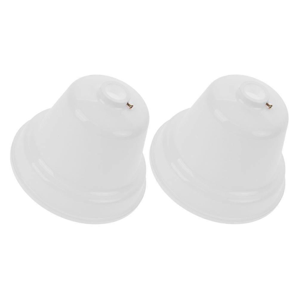 Electrical Fan Canopy Protection Universal Ceiling Fan Accessories Simple Installation Round Plastic 2Set