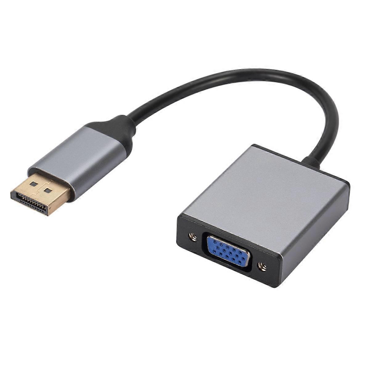 DisplayPort to VGA Adapter, Display Port to VGA Converter Male to Female Aluminium HD, for Computer