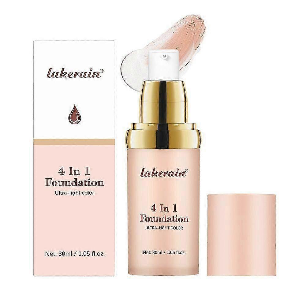 4 in 1 Foundation-Color Changing Foundation-Flawless Coverage- Lightweight Formula-Hydrating & Long-Lasting- Even Skin tone - Color Changing Concealer