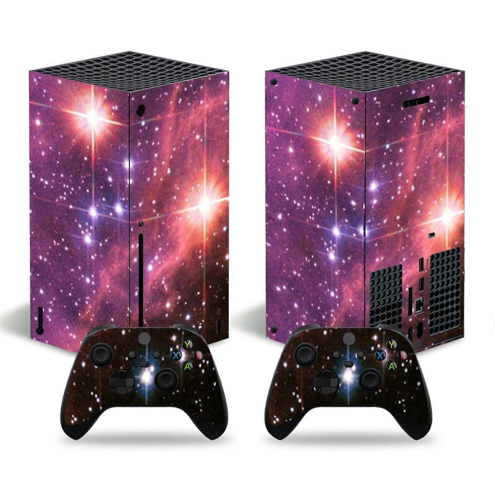 Protective vinyl skin stickers cover for Xbox Series X console cases wrap stickers with two  wireless controller stickers (01351) decal (Color: 5)