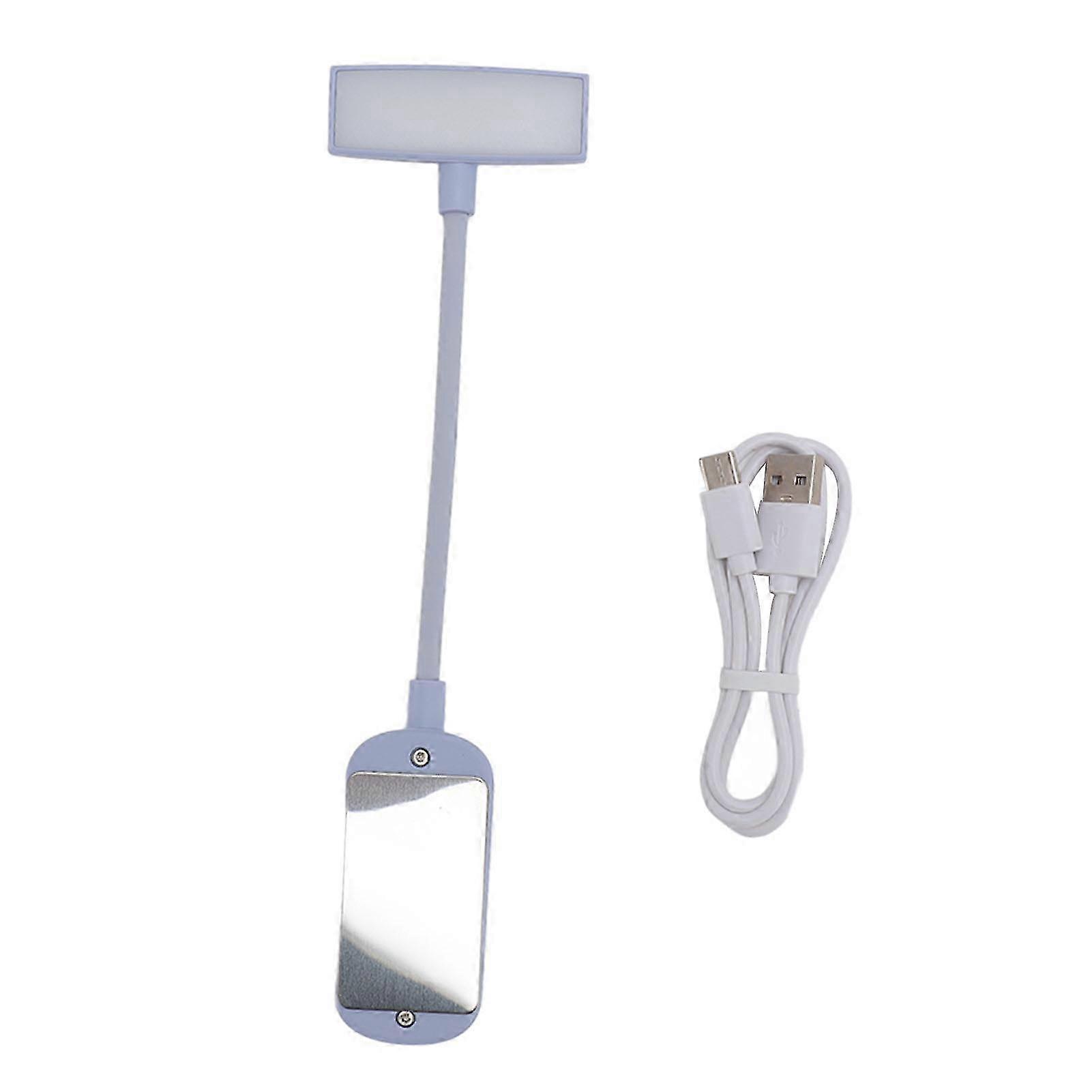 USB Rechargeable Magnetic Attachment Reading Light with 3 Adjustable Brightness Levels for Eye Protection
