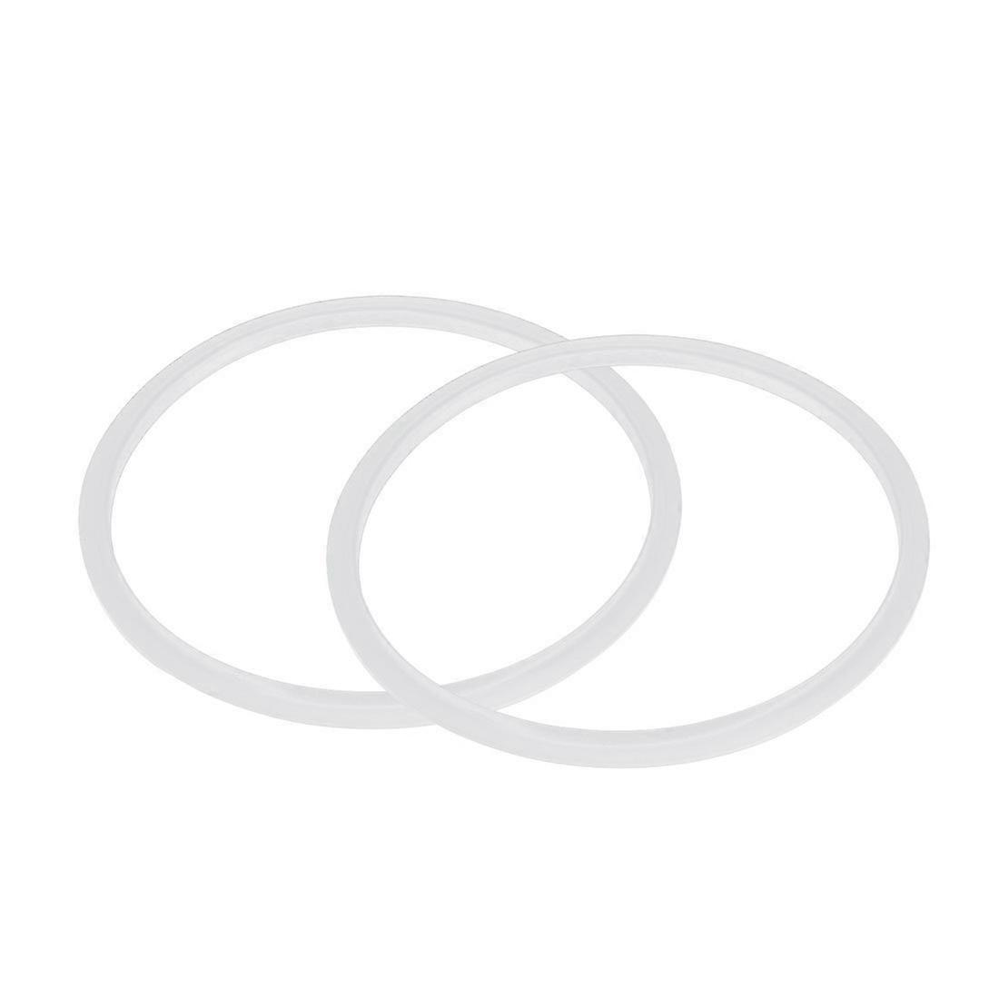 Silicone gasket Sealing ring for pressure cooker 22 cm inner diameter, 2 pieces, transparent