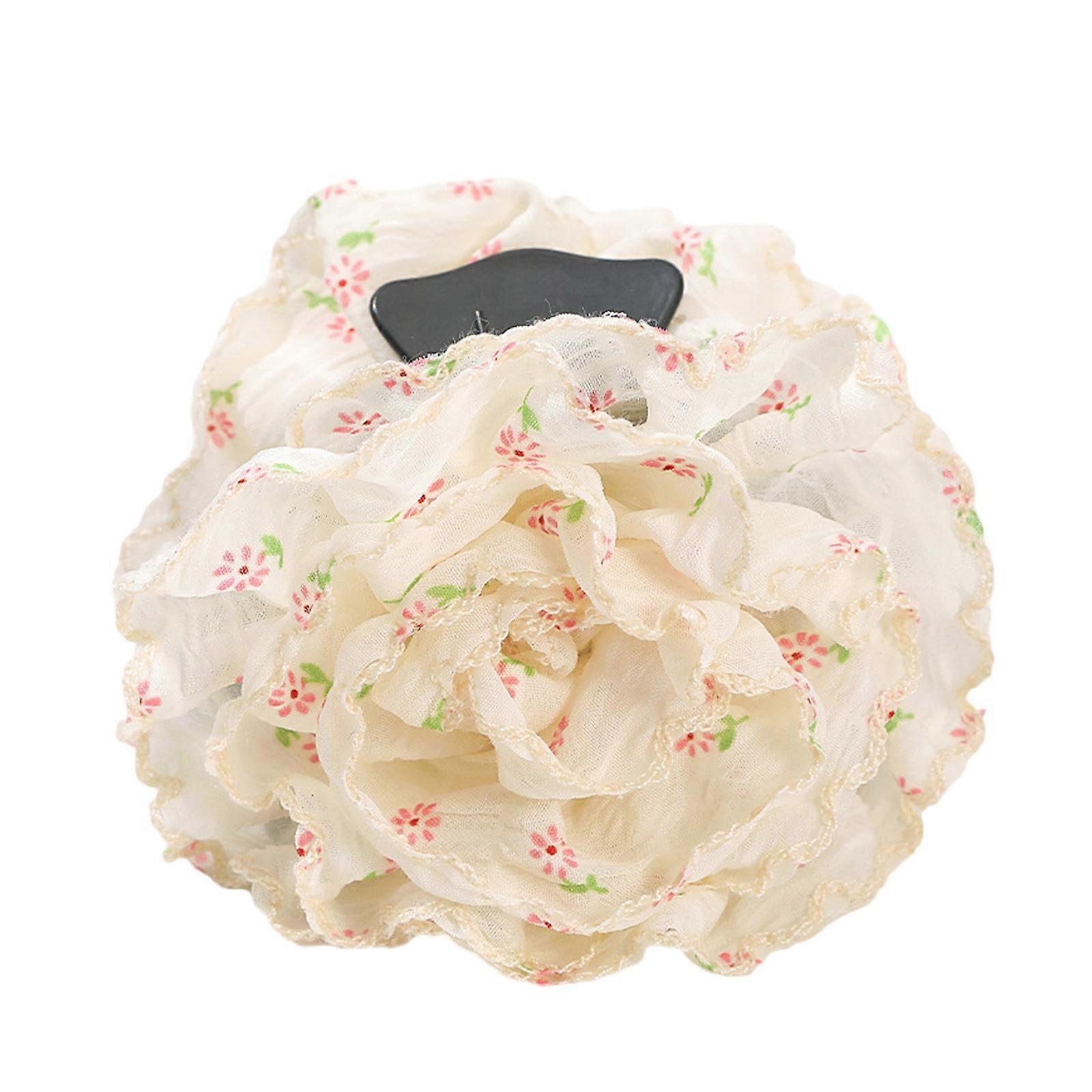 Güvenli Tutuşlu Çağdaş Çiçek Saç Klipsi Yürüyüş Ofisi İçin Uygun Rahat Barettes Zarif Geziler Çok Renkli