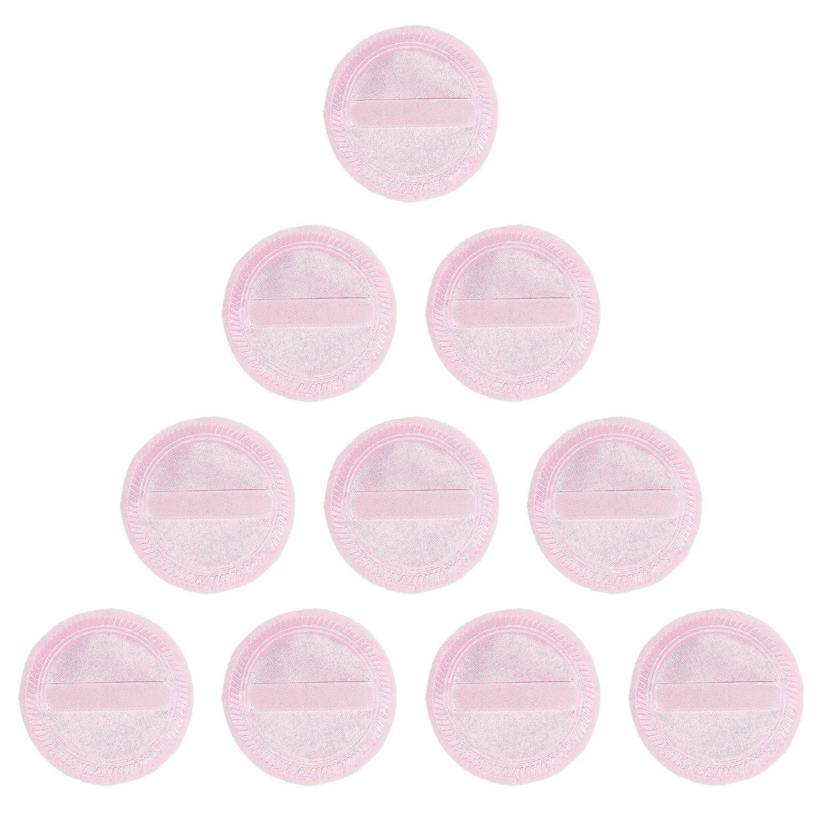 FRCOLOR 10pcs Powder Puff Foundation Cotton Makeup Applicator