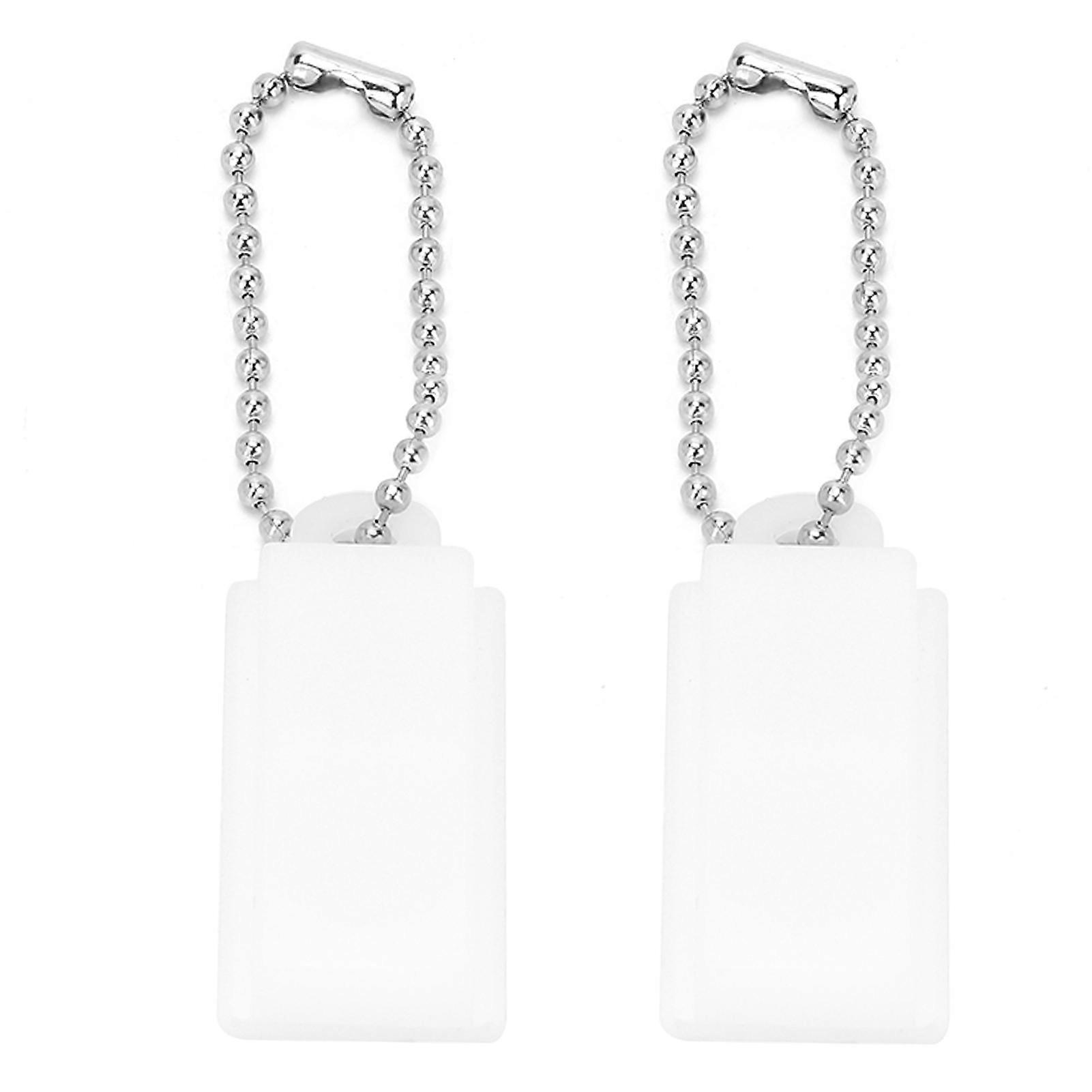 2pcs Portable Hearing Aid Amplifier Battery Caddy Plastic Button Storage Case Holder Box