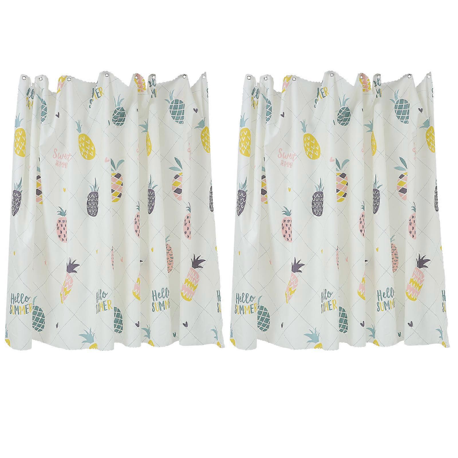 2pcs Premium Bunk Bed Curtains with Elegant Pineapple Design for Bedroom or Living Room – Shading, Privacy, and Light Control
