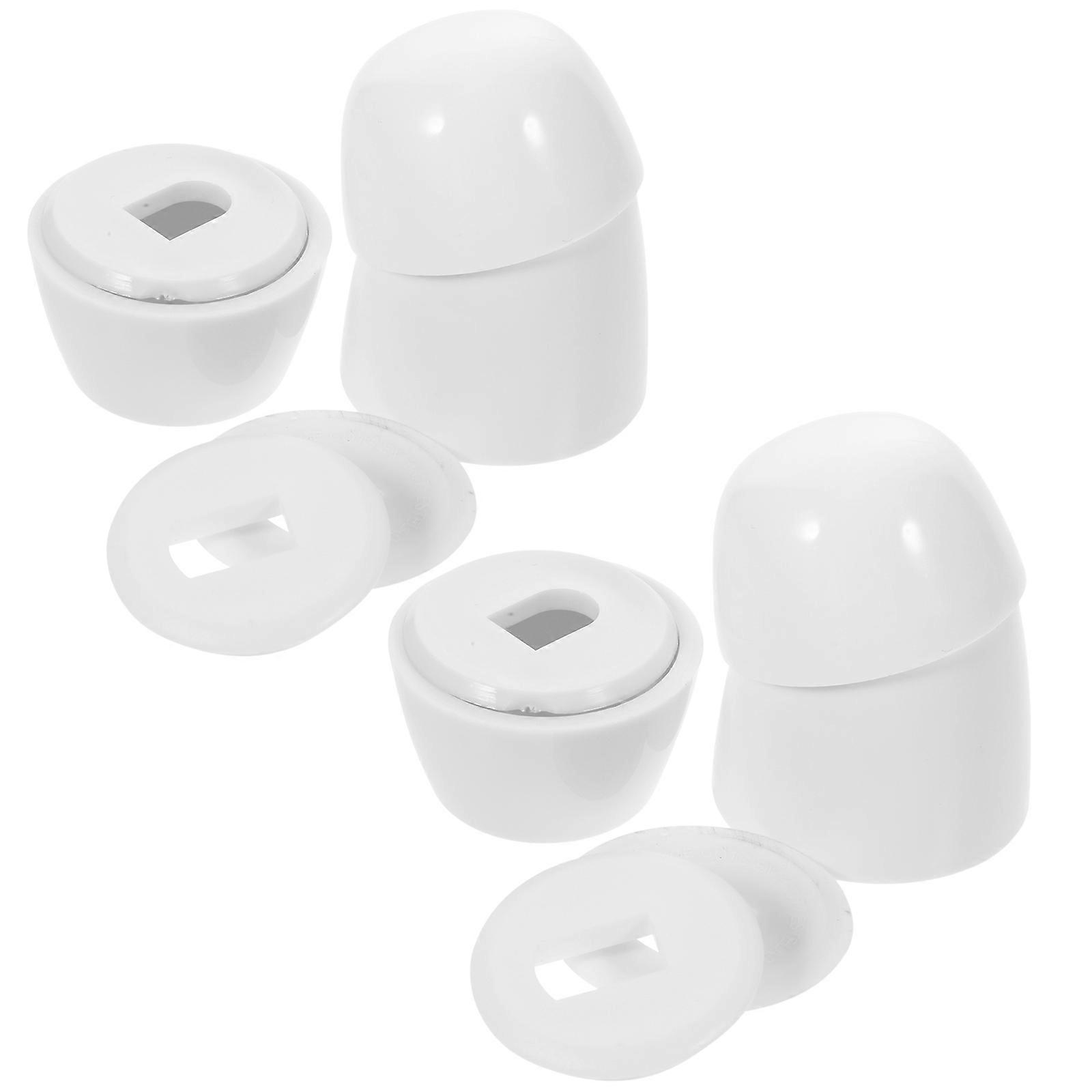 Round Toilet Push-On Bolt Caps Universal Toilet Bolt Caps Covers For Shop Toilet Easy Installation 2Sets