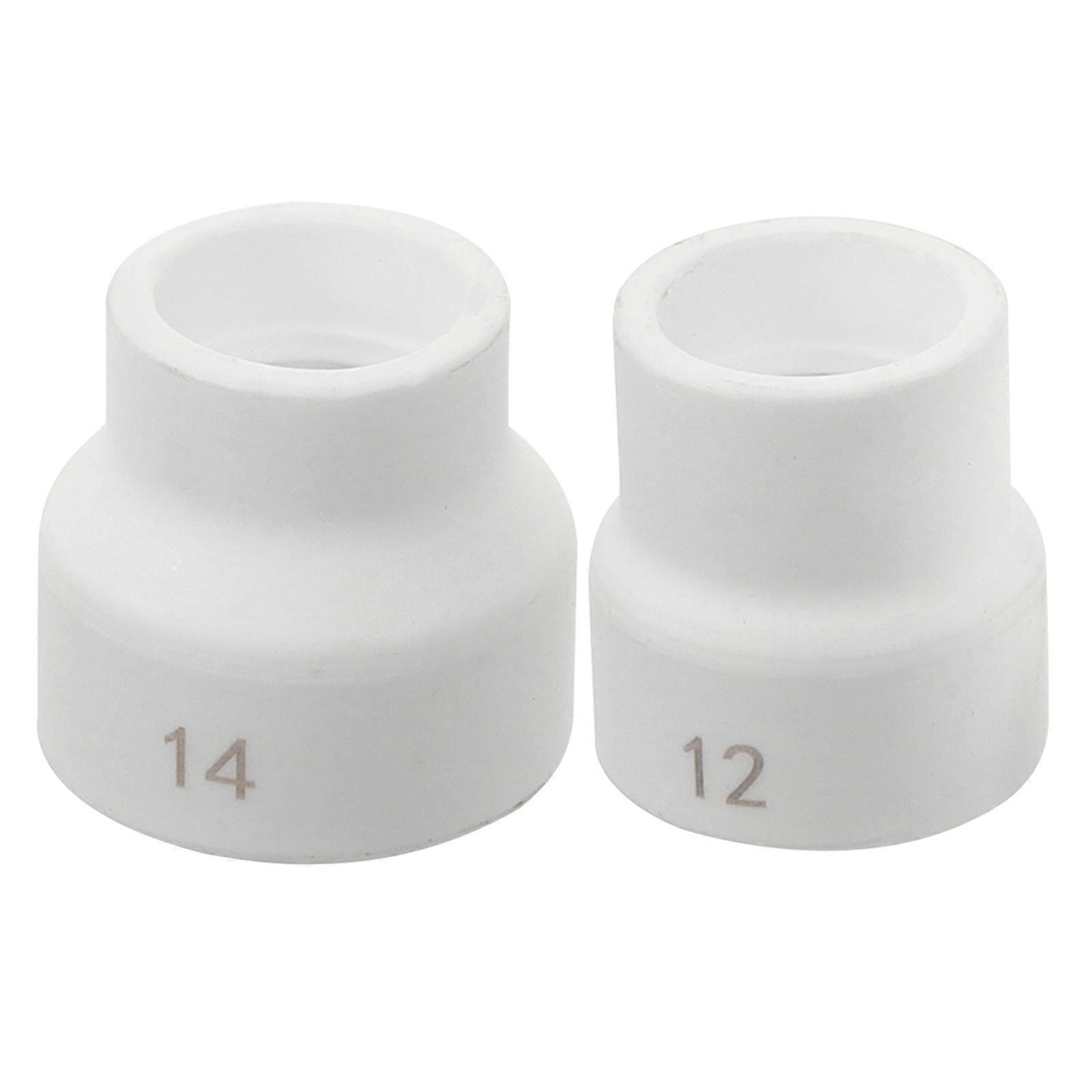 Tig Welding Cups Nozzle Shield Cup Alumina Material Durable Welding Part 2Pcs