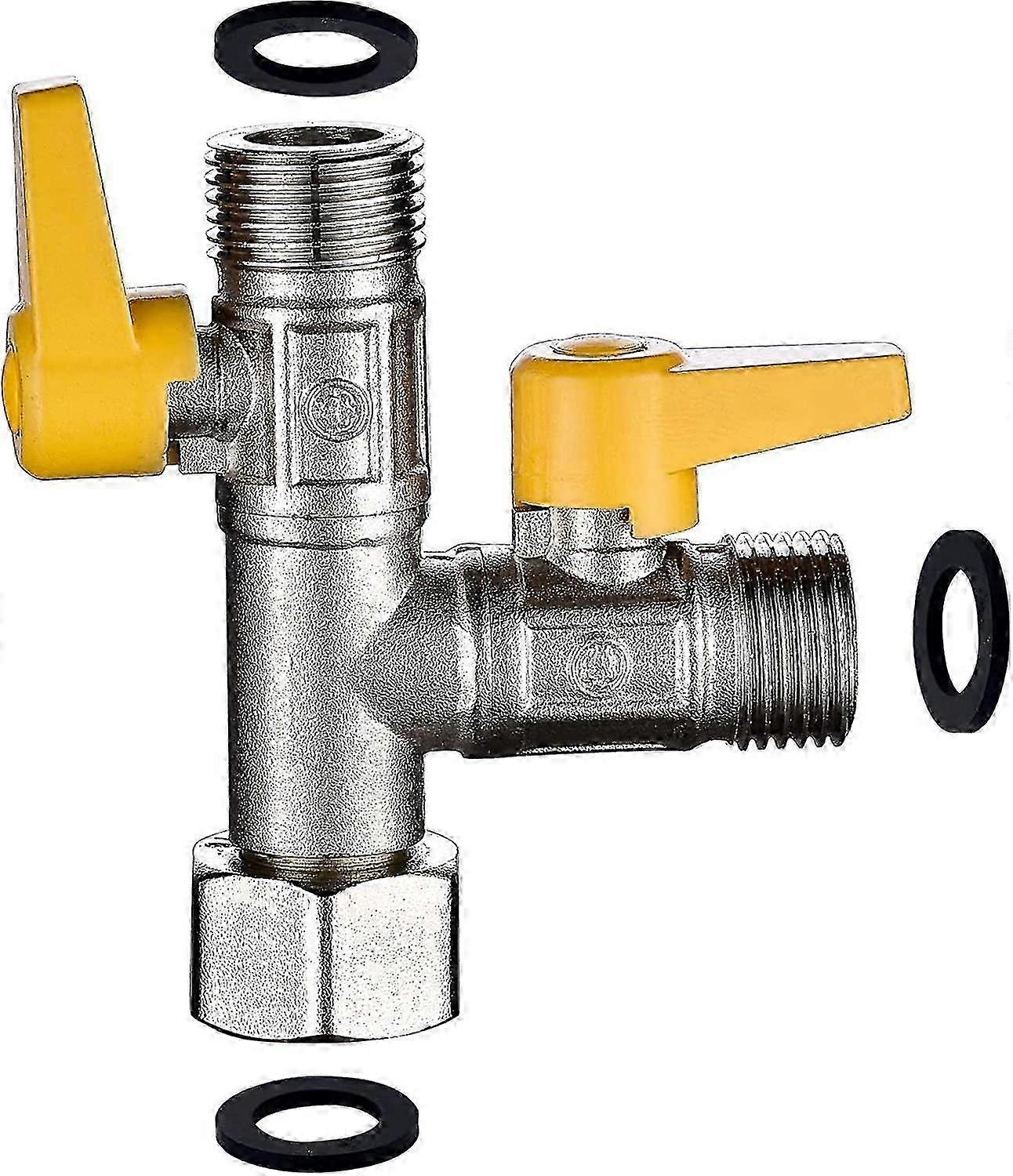 Shower arm adapter for 1/2 T fitting with turn-off faucet