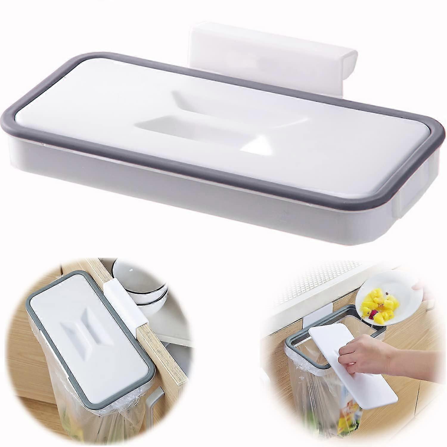 Trash Bag Holder With Fixing Clip For Drawer/door/furniture, Ideal For Rv, Travel, Home, Kitchen, Waste Sorting