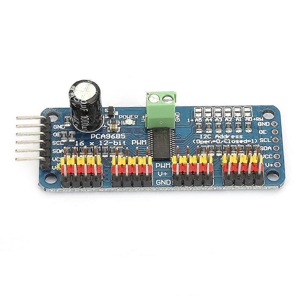 16Channel 12Bit PWM I2C Servo Shield Motor Driver Module 401000Hz 5V PWM Controller
