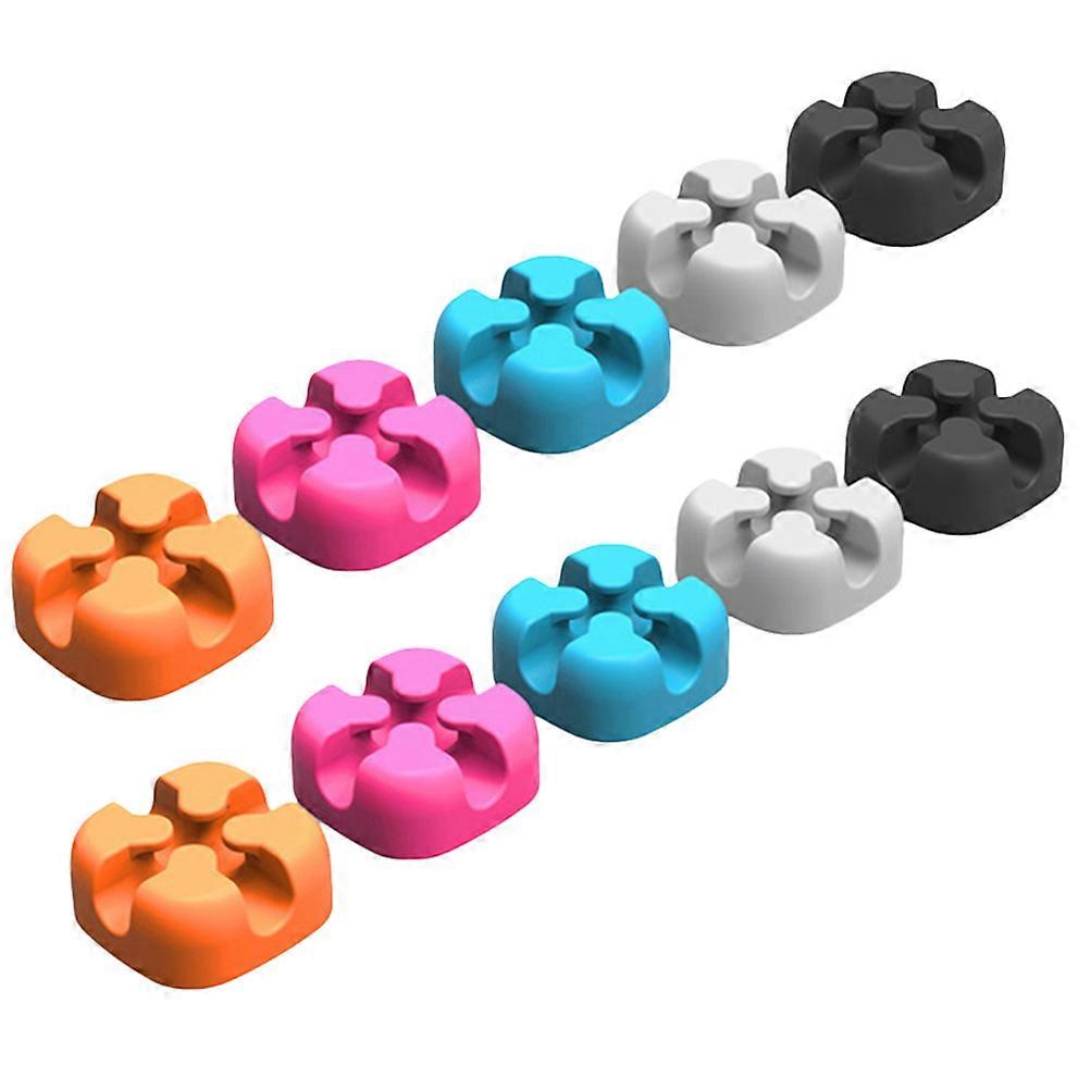 10 Pcs Cable Holder Clips for Desktop Cord Management Organizers