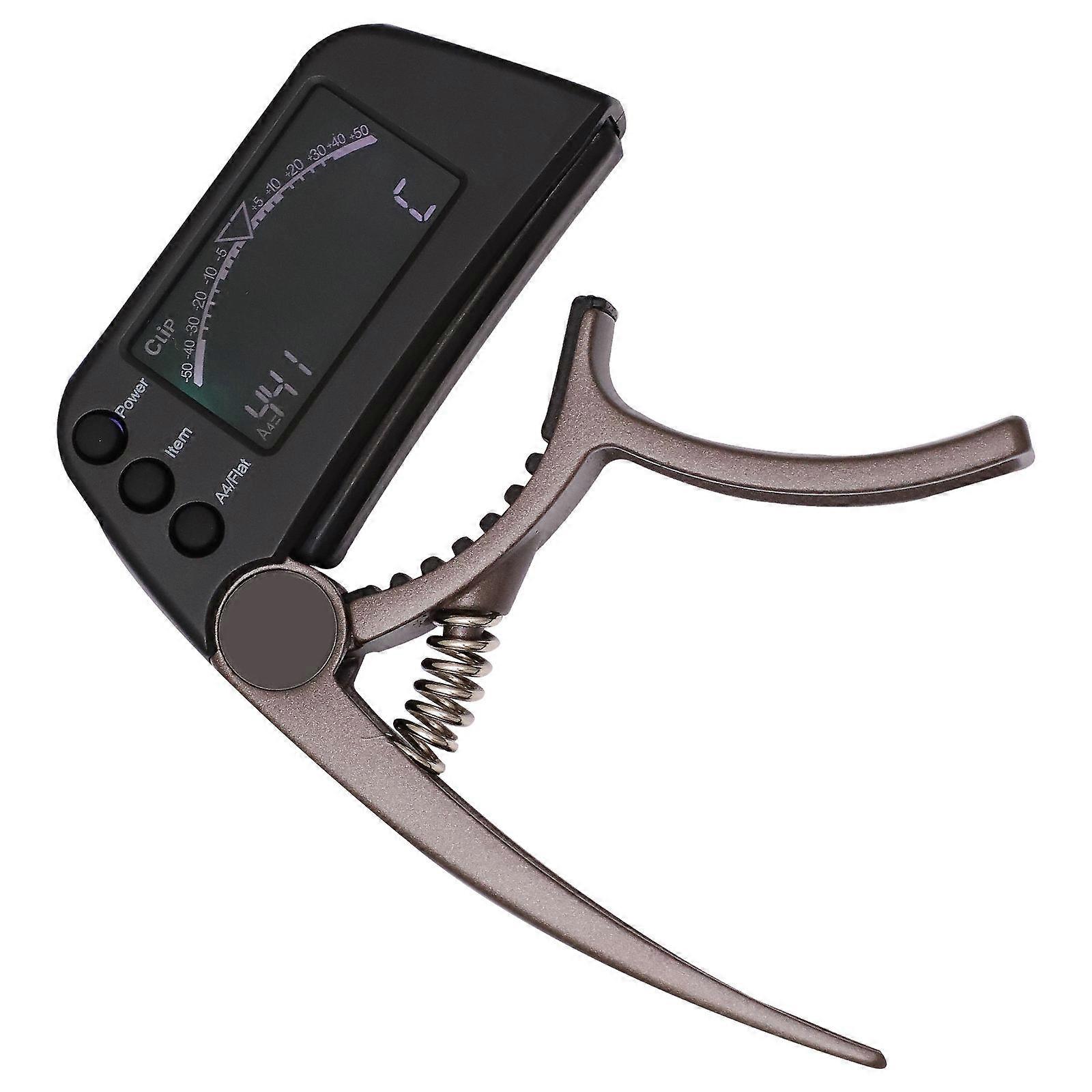Hawaii Clip Tuner for Guitar Ukulele with High Sensitivity and Precision Brown Small Size
