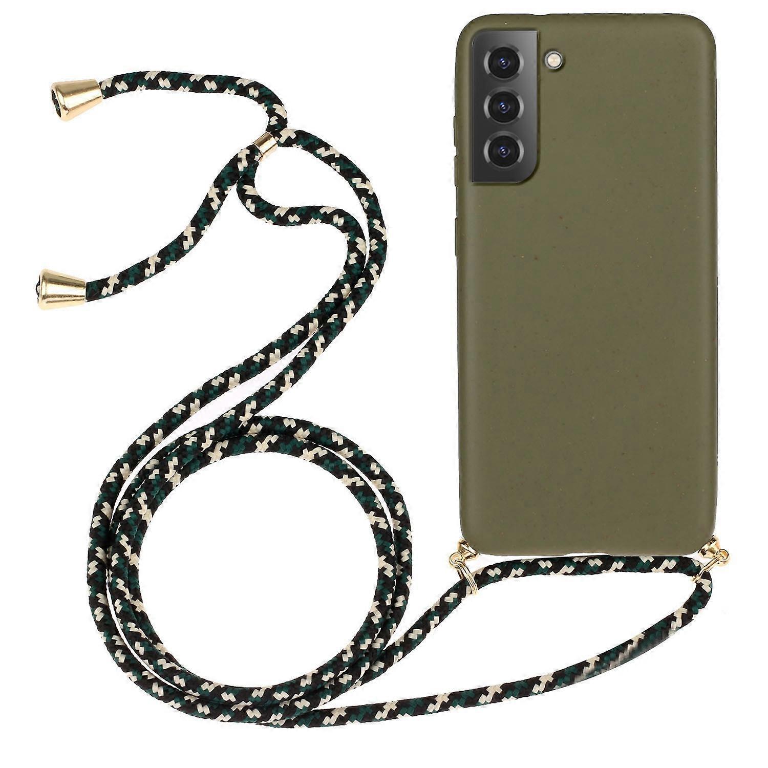 Drop Proof TPU Biodegradable Wheat Straw Eco-Friendly Slim Protective Case Cover with Strap for Sams